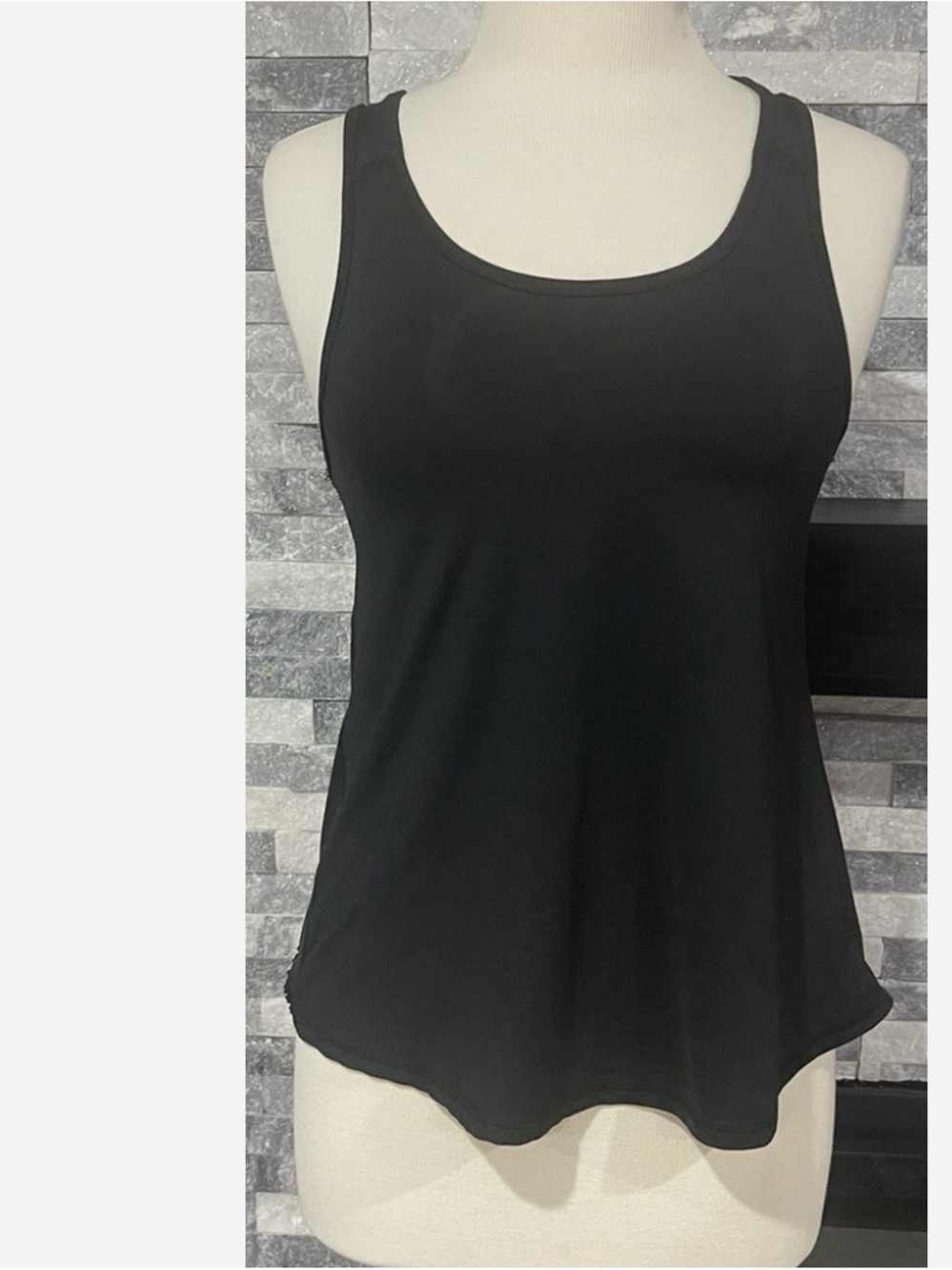 aerie Black Scoop Neck Tank Top